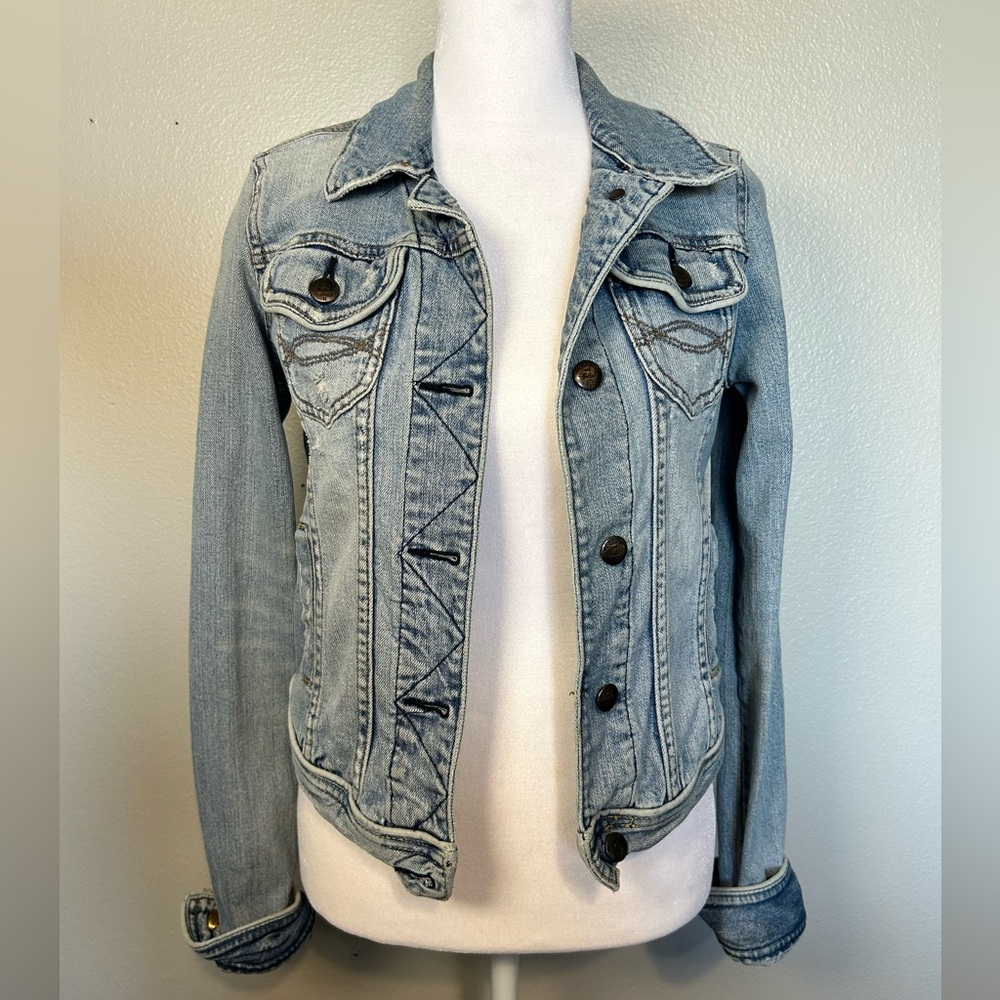 Abercrombie and Fitch Y2K Women's Classic Jean Jacket Medium